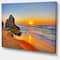 Designart - Beautiful Sunrise by Beach in Tathra - Seashore Canvas Art Print